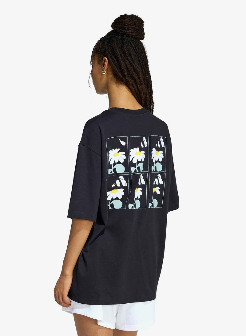 اديداس تيشيرت جرافيك كبير الحجم ناعم - Image 2